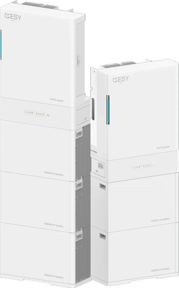 ESY HM15 en HM20 3-fase thuisbatterijen met gestapelde batterijmodules