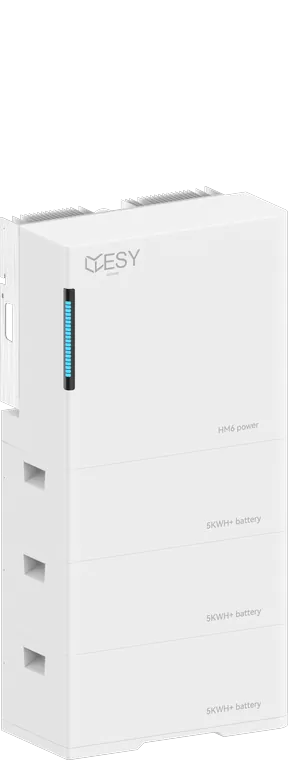 ESY-opstelling met drie batterijmodules