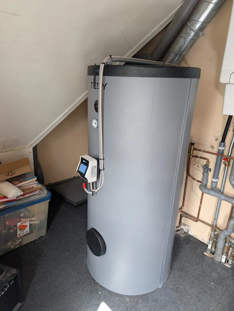 TESY-boiler met my-PV aansturing in een berging in Huissen